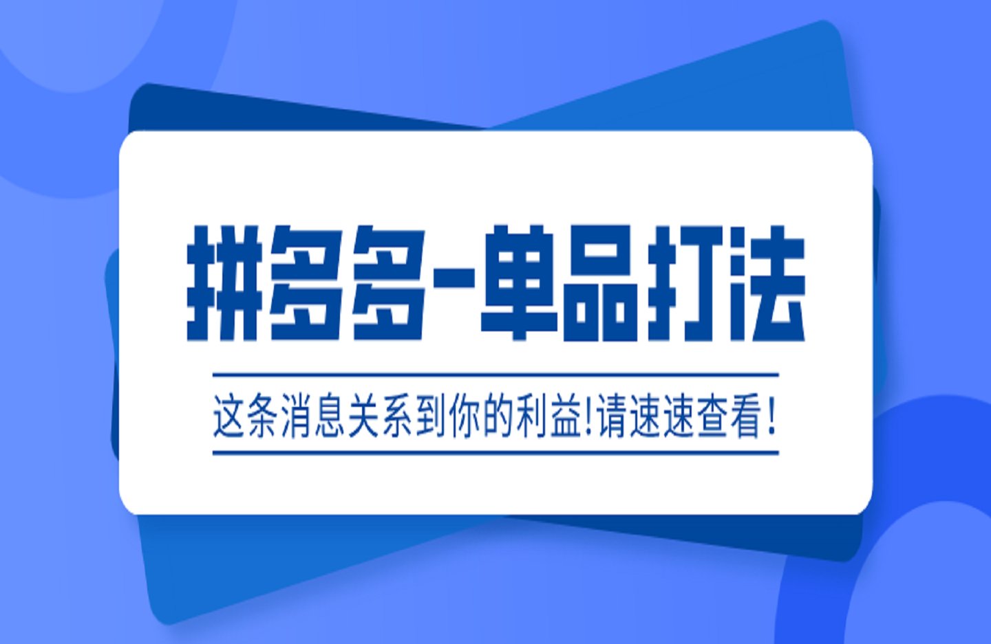 拼多多-单品打法-创课星球网-金维维的个人IP平台