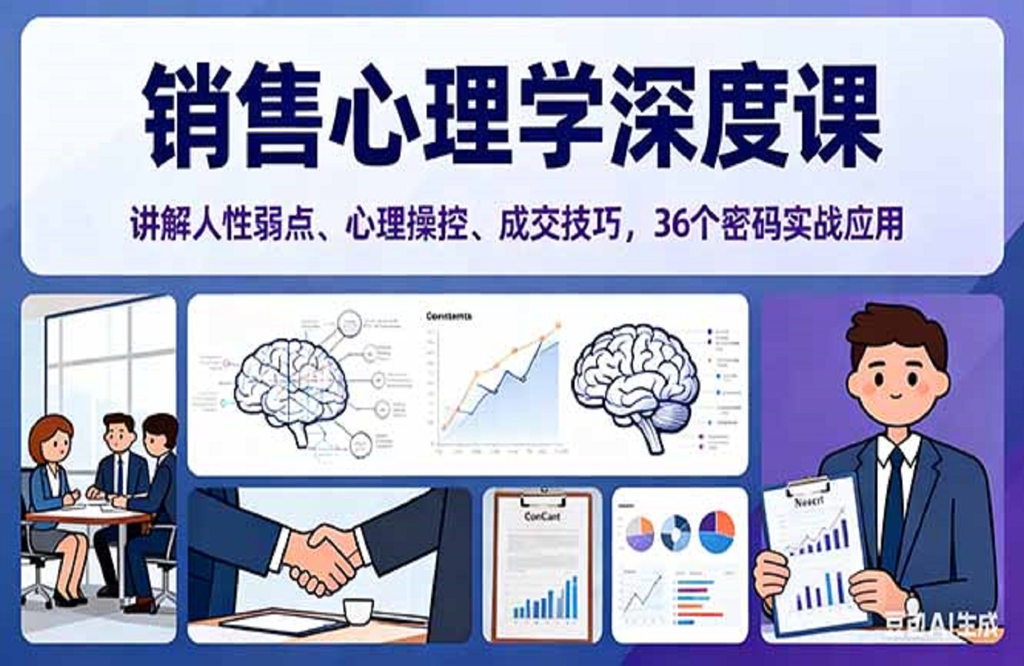 销售心理学深度课,讲解人性弱点、心理操控、成交技巧,36个密码实战应用-创课星球网-金维维的个人IP平台