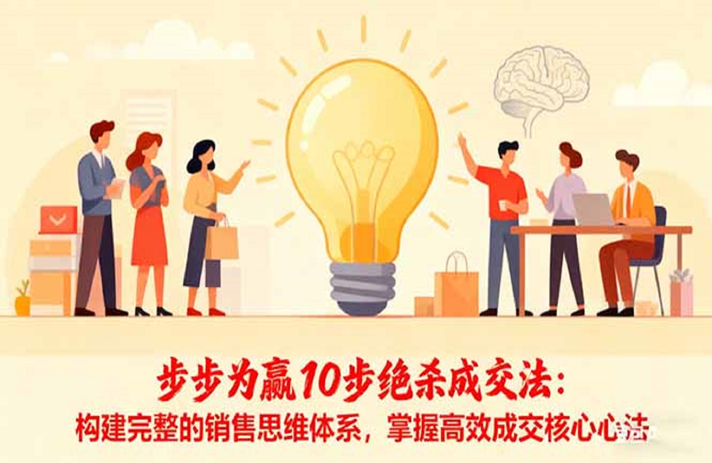 步步为赢10步绝杀成交法:构建完整的销售思维体系,掌握高效成交核心心法-创课星球网-金维维的个人IP平台