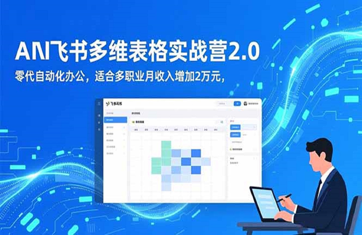 AI+飞书多维表格实战营2.0：零代码自动化办公，适合多职业月收入增加2万元-创课星球网-金维维的个人IP平台