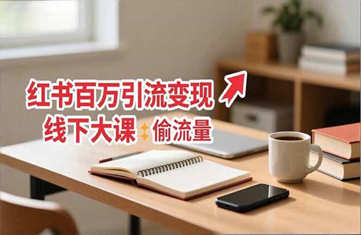 小红书百万引流变现-11月线下大课：分享从0到百万引流路径，手把手教偷流量、拿结果-创课星球网-金维维的个人IP平台