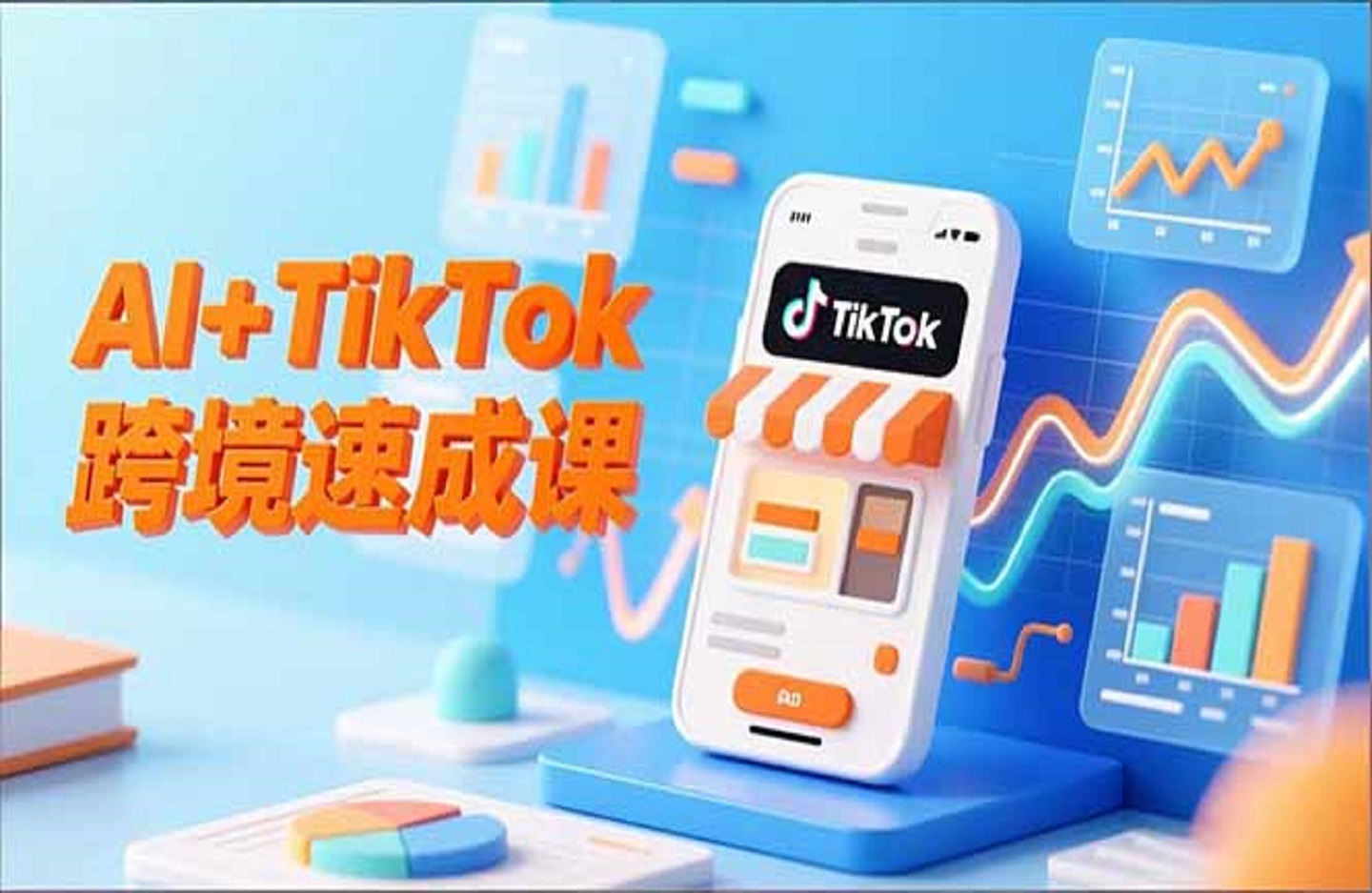 AI+TikTok跨境速成课，智能翻译、店铺定位、流程拆解，7天高效上线运营-创课星球网-金维维的个人IP平台